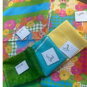 Trolls Fabric Lot 2006 Troll Company Cotton Quilting 3.75 Yards Total Multi